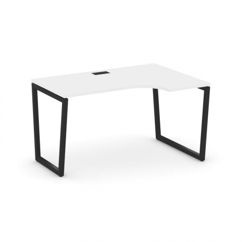 Style Project Стол рабочий эргоном. SN-4T2.SPA-021(R) Акация Лорка/Металл Антрацит/Заглушка Пластик фото 7