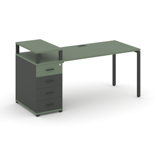 Стол офисный с опорной тумбой Concept CN.SP-410 фото 2 Стол офисный с опорной тумбой Concept CN.SP-410 фото 2