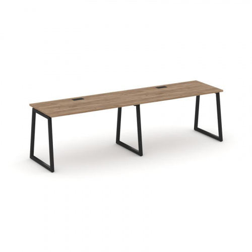 Style Project Рабочая станция 1 сторон. SN-4T1.ORS-011 Акация Лорка/Металл Антрацит/Заглушка Пластик фото 8