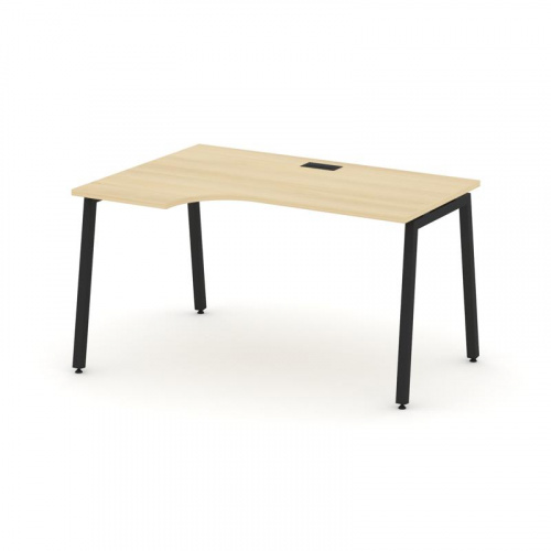 Style Project Стол рабочий эргоном. SN-4A.SPA-021(L) Антрацит/Металл Антрацит 1380*800/980*750 фото 13