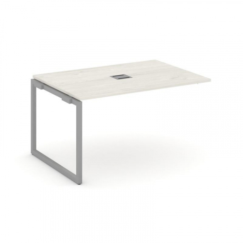 Style Project Проходной наб. элем. перег. стола SN-4O.NSPRG-001 Дуб Наварра/Металл Белый 980*980*750 фото 2