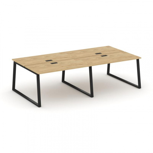 Style Project Рабочая станция 2-х сторон. SN-6T1.DRS-031 Акация Лорка/Металл Антрацит/Заглушка Пласт