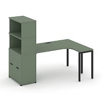 Стол эргономичный с опорным распашным шкафом Concept CN.SA-215(R)