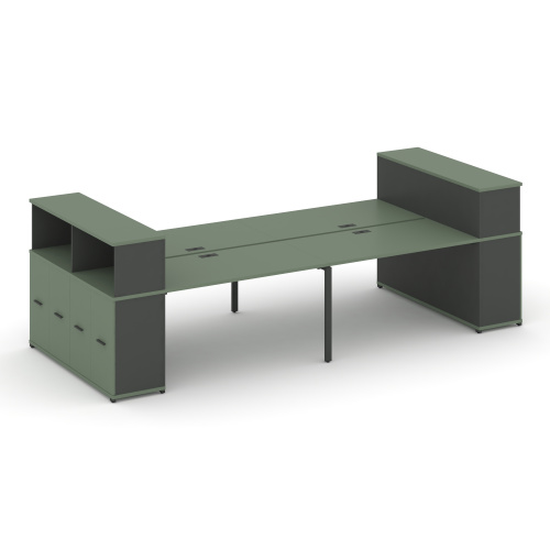 Бенч-система с опорными распашными шкафами Concept CN.DRS-270 фото 2