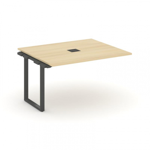 Style Project Проходной наб. элем. перег. стола SN-6O.NSPRG-033 Дуб Наварра/Металл Белый 1380*1180*7 фото 2