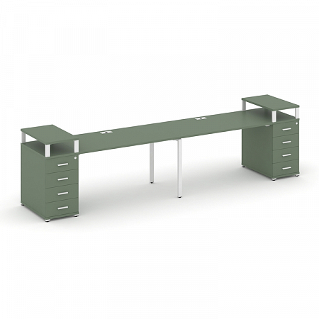 Бенч-система на 2 места с 2 опорными тумбами Concept CN.ORS-428