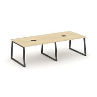 Style Project Стол переговорный SN-6T1.SPRG-043 Акация Лорка/Металл Антрацит/Заглушка Металл Антраци