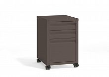 Riva Metal Тумба мобильная металлическая (центральный замок) RM.TM-21.1 Металл Мокко 440*494*658