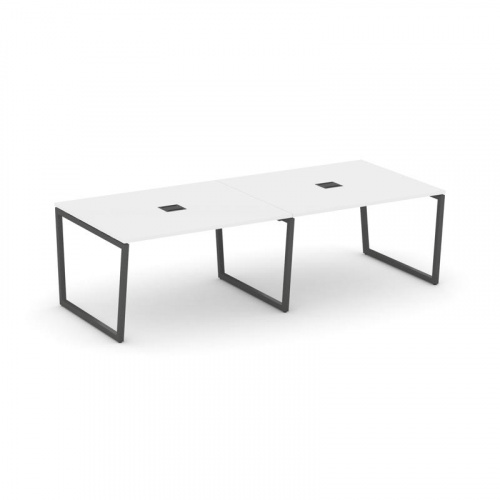 Style Project Стол переговорный SN-4T2.SPRG-043 Акация Лорка/Металл Антрацит/Заглушка Металл Антраци фото 26