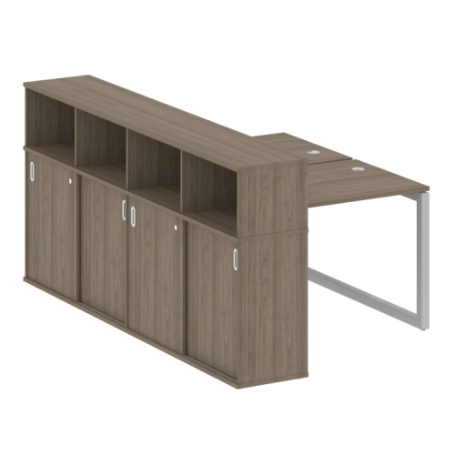 Бенч-система с шкафом-купе на О-обр. м/к Metal System Quattro 50БО.РС-СШК-4.1 фото 2