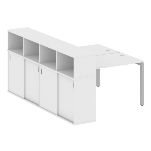 Бенч-система с шкафом-купе на П-обр. м/к Metal System Quattro 50БП.РС-СШК-4.2 фото 7 Бенч-система с шкафом-купе на П-обр. м/к Metal System Quattro 50БП.РС-СШК-4.2 фото 7