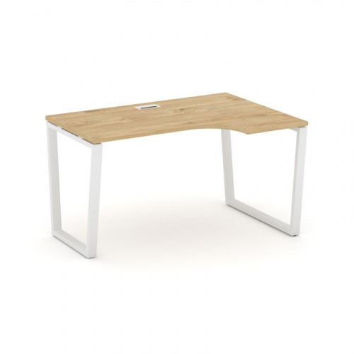 Style Project Стол рабочий эргоном. SN-6T2.SPA-001(R) Акация Лорка/Металл Антрацит/Заглушка Пластик фото 3