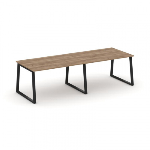 Style Project Стол переговорный SN-6T1.SPRG-013.3 Акация Лорка/Металл Антрацит 2760*980*750 фото 5