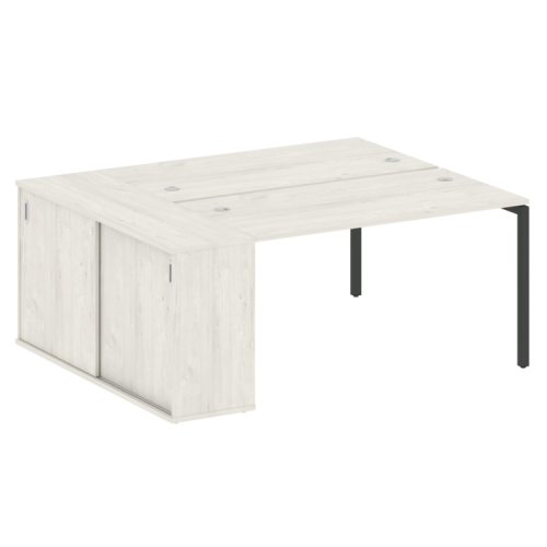 Бенч-система с шкафом-купе на П-обр. м/к Metal System Quattro 40БП.РС-СШК-1.3 фото 8