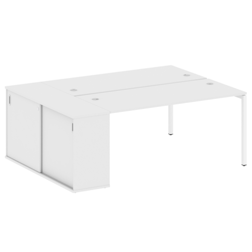 Бенч-система с шкафом-купе на П-обр. м/к Metal System Quattro 40БП.РС-СШК-1.4 фото 12