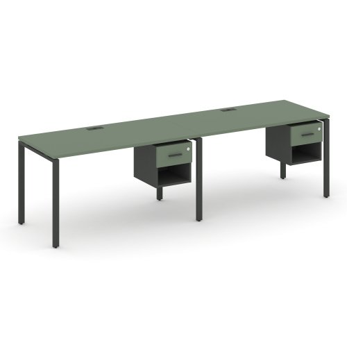 Бенч-система на 2 места с подвесными тумбами Concept CN.ORS-120 фото 2