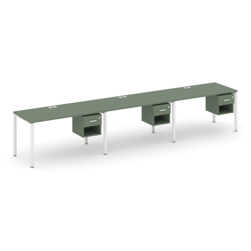 Бенч-система на 3 места с подвесными тумбами Concept CN.ORS-138