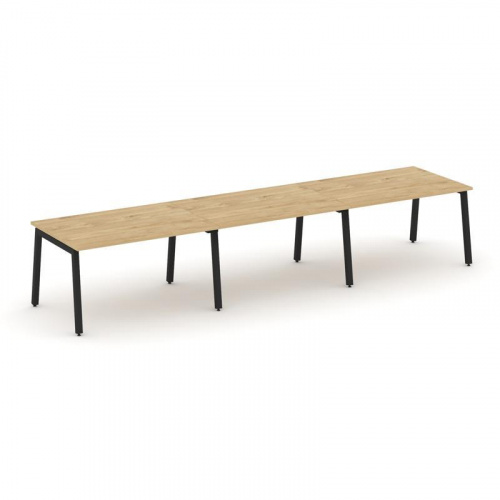 Style Project Стол переговорный SN-5A.SPRG-023.3 Дуб Наварра/Металл Белый 4410*980*750 фото 6