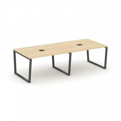 Style Project Стол переговорный SN-6T2.SPRG-043 Акация Лорка/Металл Антрацит/Заглушка Металл Антраци фото 28