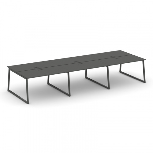 Style Project Рабочая станция 2-х сторон. SN-4T1.DRS-061 Акация Лорка/Металл Антрацит/Заглушка Пласт фото 14