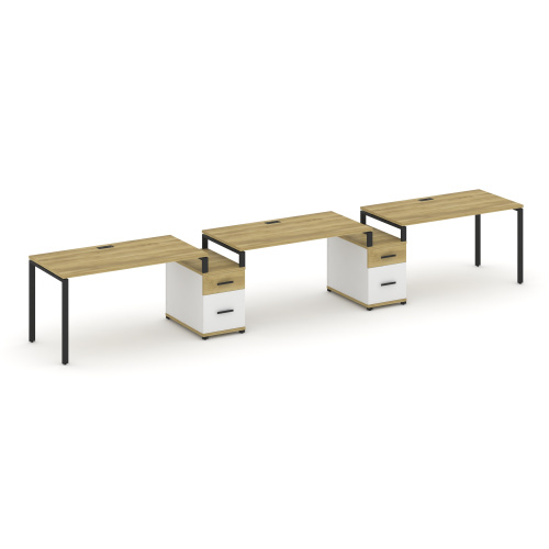 Бенч-система на 3 места с 2 опорными тумбами Concept CN.ORS-331 фото 6