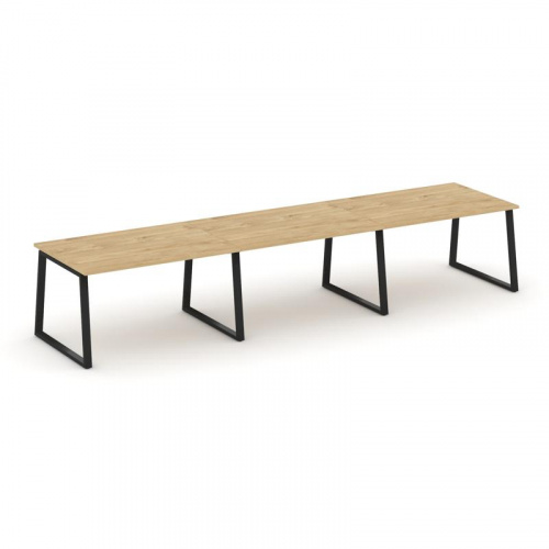 Style Project Стол переговорный SN-6T1.SPRG-022.3 Акация Лорка/Металл Антрацит 3540*980*750