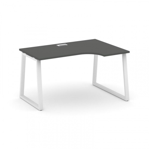 Style Project Стол рабочий эргоном. SN-6T1.SPA-012(R) Акация Лорка/Металл Антрацит/Заглушка Пластик фото 19