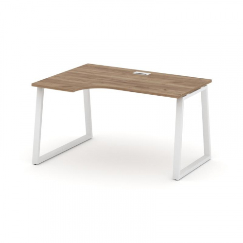 Style Project Стол рабочий эргоном. SN-6T1.SPA-021(L) Акация Лорка/Металл Антрацит/Заглушка Пластик фото 11