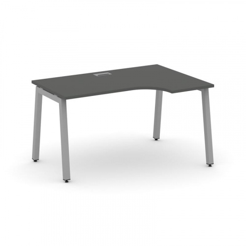 Style Project Стол рабочий эргоном. SN-5A.SPA-022(R) Дуб Наварра/Металл Антрацит 1580*800/980*750 фото 7