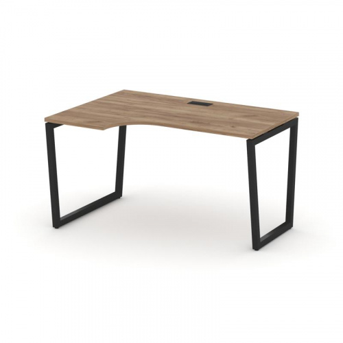 Style Project Стол рабочий эргоном. SN-4T2.SPA-002(L) Акация Лорка/Металл Антрацит/Заглушка Пластик фото 7