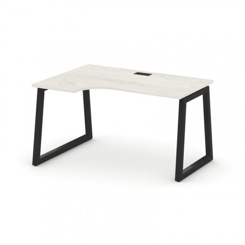 Style Project Стол рабочий эргоном. SN-5T1.SPA-012(L) Акация Лорка/Металл Антрацит/Заглушка Пластик фото 6