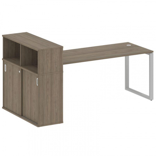 Стол письменный с шкафом-купе на О-обр. м/к Metal System БО.РС-СШК-3.5 фото 11