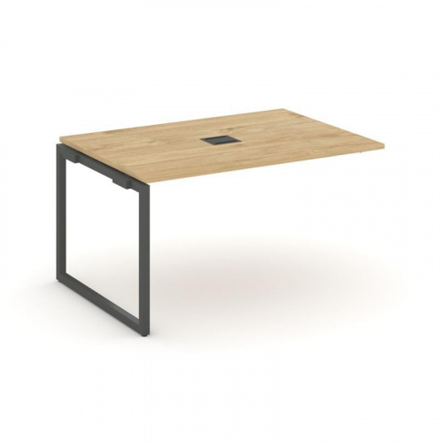 Style Project Проходной наб. элем. перег. стола SN-4O.NSPRG-001 Дуб Наварра/Металл Белый 980*980*750 фото 12