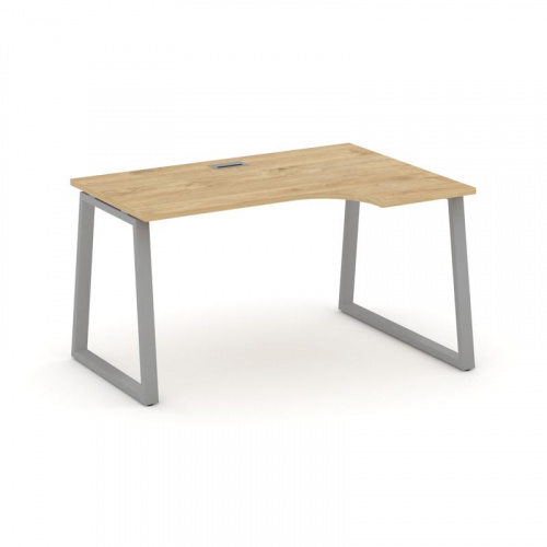 Style Project Стол рабочий эргоном. SN-6T1.SPA-012(R) Акация Лорка/Металл Антрацит/Заглушка Пластик фото 2