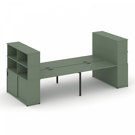 Бенч-система с опорными шкафами-купе Concept CN.DRS-287