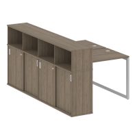 Бенч-система с шкафом-купе на О-обр. м/к Metal System Quattro 40БО.РС-СШК-4.1